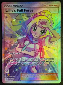 Lillie's Full Force Full Art Trainer 230/236 Pokemon SM Cosmic Eclipse Near Mint - Image 1