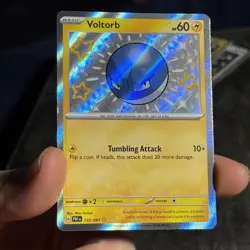 Voltorb 133/091 Paldean Fates Pokemon TCG Card, Baby Shiny Rare, - Image 2