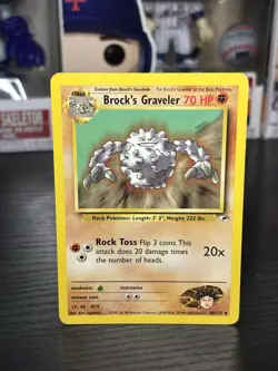 Pokemon TCG Gym Heroes - Brock’s Graveler #40/132 - Common Non-Holo Card - Image 1