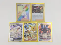Pokemon Cards TCG Bundle Lot x 5 Deoxys Jolteon Lucario Trainer Raihan Cherens - Image 1