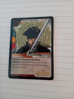 Upper Deck Pirates Of The Caribbean Tcg Gold Card Royal Decree - Image 1