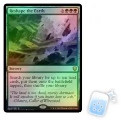 FOIL RESHAPE THE EARTH Commander Legends Magic MTG MINT CARD - Image 1