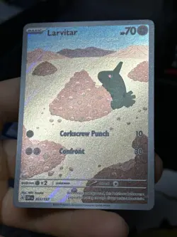 Larvitar 203/197 Obsidian Flames 2023 Holo Rare IR Pokemon Card TCG - Image 4