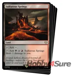 Sulfurous Springs X4 MTG The Lord Of The Rings: Tales Of Middle-earth Commander - Image 1