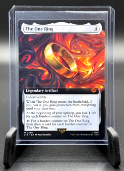 MTG THE ONE RING EXTENDED ART 0380 LORD OF THE RINGS LTR - Image 1