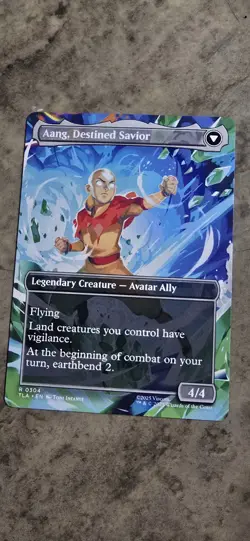 MTG Avatar: The Last Airbender, Aang, at the Crossroads Borderless Rare MTG NM - Image 2