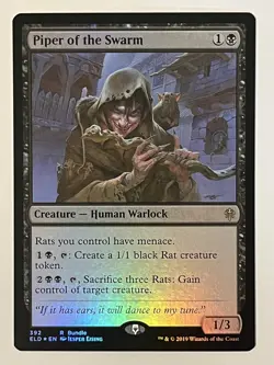 Piper of the Swarm Throne of Eldraine Promos Foil MTG NM - Image 1