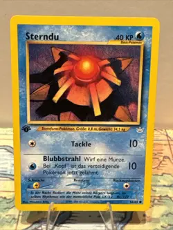 Sterndu / Staryu 1st Edition German Neo Revelation 56/64 Common Pokemon LP - Image 1