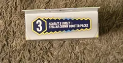 Pokemon Scarlet & Violet Stellar Crown 3 Booster Packs Box New Sealed - Image 2