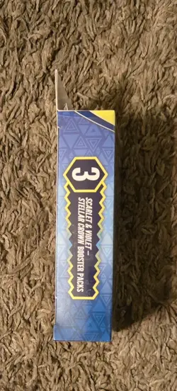 Pokemon Scarlet & Violet Stellar Crown 3 Booster Packs Box New Sealed - Image 3