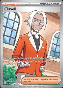 Clavell 249/193 Pokemon TCG S&V Paldea Evolved Trainer Holo Ultra Rare NM - Image 1