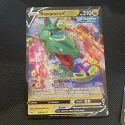 Pokemon TCG Rayquaza V Sword & Shield Promo SWSH147 and 100/159 pack fresh - Image 2