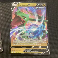 Pokemon TCG Rayquaza V Sword & Shield Promo SWSH147 and 100/159 pack fresh - Image 3