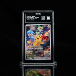 TAG 10 GEM MINT JAPANESE POKEMON 2022 PIKACHU 001/SV-P SCARLET/VIOLET PROMO - Image 1