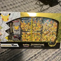 Pokemon TCG Celebrations Special Collection Pikachu V Union Box Factory Sealed 820650809156 - Image 1