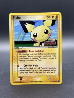Pokemon TCG EX Power Keepers Pichu 21/108 Reverse Holo Stamped - Image 1