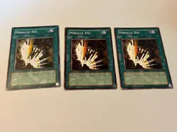 3x Miracle Dig - LON-100 Yugioh Yu Gi Oh! 3 x3 Playset - Image 1