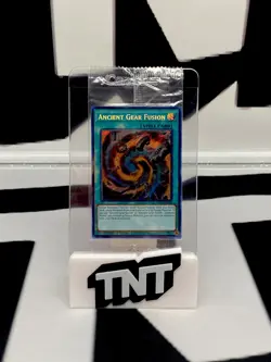 YuGiOh: Ancient Gear Fusion LDS1-EN090 Secret Rare Limited Edition Sealed - Image 1
