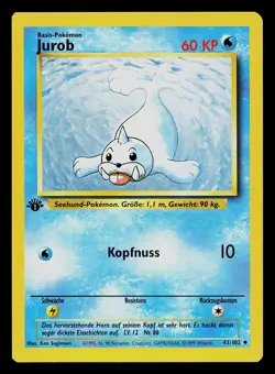 Pokemon Card - Seel Jurob German 1st Edition Base Set 41/102 Uncommon - Image 1