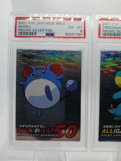 2001 POKEMON JAPANESE MEIJI PROMO SILVER FOIL PSA 8 LOT X2 CARDS NINTENDO PM - Image 2