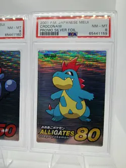 2001 POKEMON JAPANESE MEIJI PROMO SILVER FOIL PSA 8 LOT X2 CARDS NINTENDO PM - Image 3