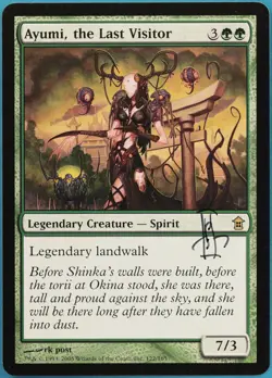 Ayumi, the Last Visitor Saviors of Kamigawa NM SIGNED CARD (294529) ABUGames - Image 1