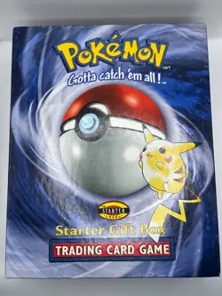 Pokemon Starter Gift Box 2-Player Starter Set Base Set Opened Includes All Cards 742818060820 - Image 1