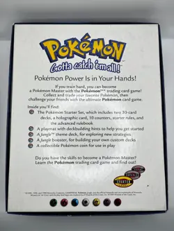 Pokemon Starter Gift Box 2-Player Starter Set Base Set Opened Includes All Cards 742818060820 - Image 2