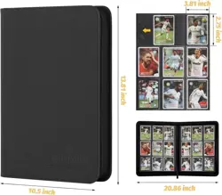 9 Pocket Card Binder Premium Zip Trading Card Binder 540 Double Sided Pocket - Image 2
