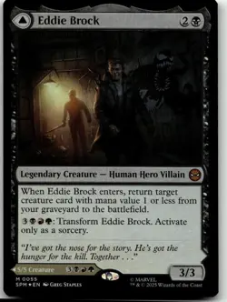 MTG: Eddie Brock - Marvel's Spider-Man #55 M Foil NM - Image 1