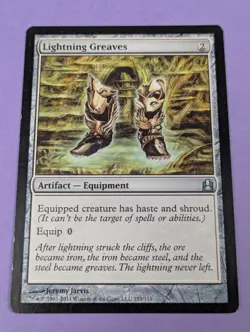 MTG Magic: Commander 2011: Lightning Greaves #253/318 Uncommon - LP - Image 1
