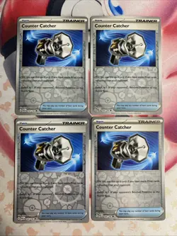 4x Playset Counter Catcher 160/182 Sv04: Paradox Rift - Pokemon TCG reverse holo - Image 1