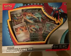 COFFRET CARTE POKEMON NEUF SCELLE RUGIT-LUNE RUGIT LUNE EX 220 PV 4 BOOSTERS - Image 1