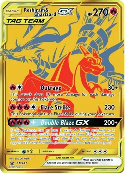 Reshiram & Charizard GX SM247 Sm Holo for sale online - Image 3