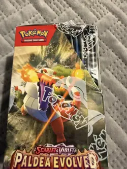 Pokemon TCG Paldea Evolved Half Booster Box & triple blister bundle-damage seal - Image 2