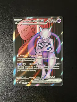 Team Rocket's Mewtwo EX 213/182 Destined Rivals Pokemon TCG English - Image 1