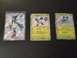 Shiny Meowscarada Floragato Sprigatito SVP 076 077 078 Pokemon TCG Promo LP - Image 1