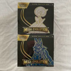 Pokemon TCG Mega Evolution Gardevoir & Lucario ETB Elite Trainer Box SET OF 2 - Image 1