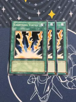 3x Lightning Vortex - Common (NM) - Yugioh Playset - Image 1