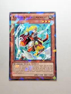 Yugioh XX-Saber Fulhelmknight SP15-EN005 Shatterfoil Rare 1st Edition LP - Image 1