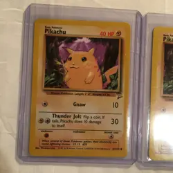 Vintage Pokemon Card Lot Pikachu Base Set 2 Pack Fresh Mint - Image 2