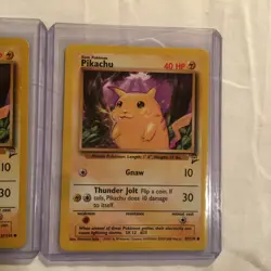 Vintage Pokemon Card Lot Pikachu Base Set 2 Pack Fresh Mint - Image 3