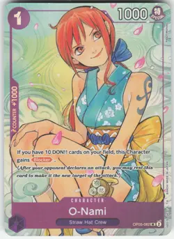 O-Nami (Illustration Box Vol.1) UC One Piece Promotion Cards OP05-062 LP-NM - Image 1