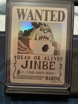One Piece Jinbe Wanted Card CCG - Image 1