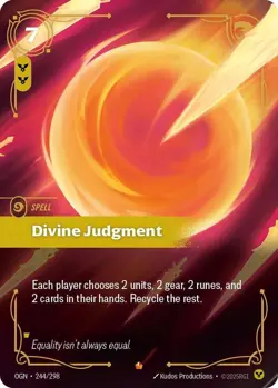 Divine Judgement 244/298 League of Legends Riftbound Epic Foil NM English Card - Image 1
