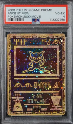 2000 Pokemon Ancient Mew PSA 4 VG-EX Pokemon Movie Game Promo Double Holo Card - Image 1