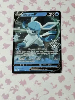 Glaceon V (040/203) Holiday Calendar Holo LP Pokemon TCG Card - Image 1