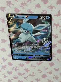 Glaceon V (040/203) Holiday Calendar Holo LP Pokemon TCG Card - Image 3