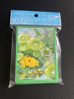 Pikachu & Sprigatito SEALED Card Sleeves 64x Pokemon Center Japan Official - Image 1
