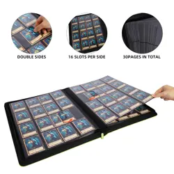 Premium Trading Card Binder for Pokemon Cards,Holds 1000+ Cards,16 -Pocket Ri... - Image 4